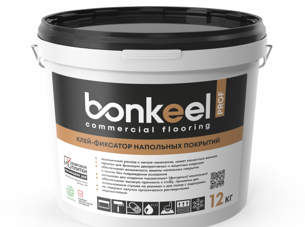 Клей-фиксатор для напольных покрытий Bonkeel Prof 12кг